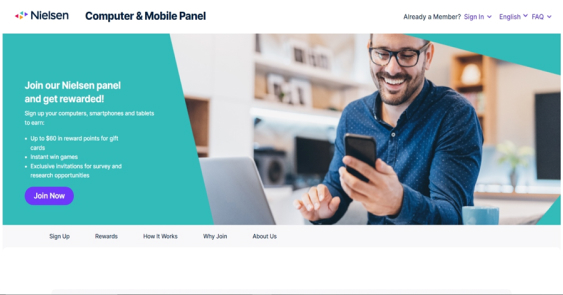 Nielsen Digital Voice - Watch ads and earn money online