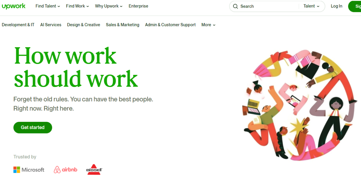 Upwork - best website to find writing jobs