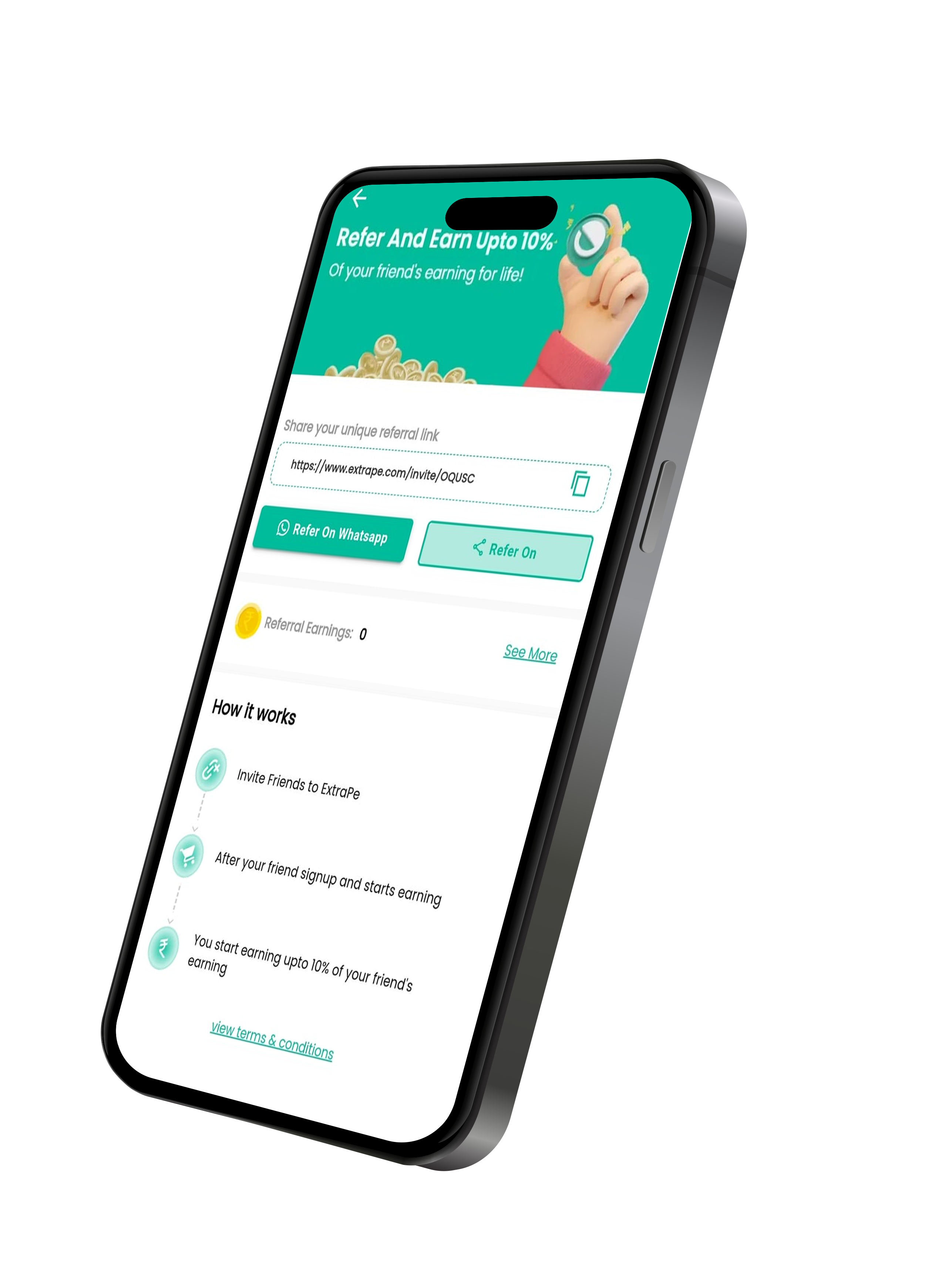 ExtraPe - refer and earn