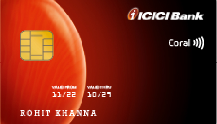 ICICI Coral Contactless Credit Card-student credit card india