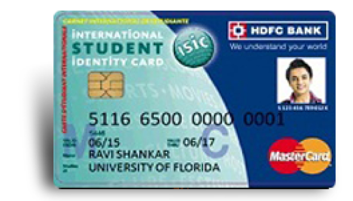 HDFC Bank ISIC Student ForexPlus Chip Card-international credit cards for students