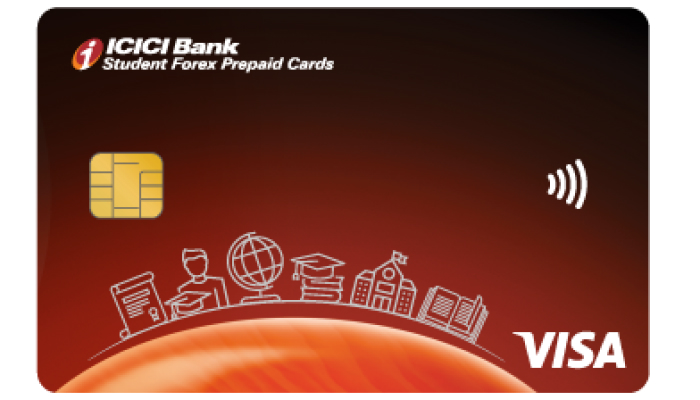 ICICI Bank Student Forex Prepaid Card-best credit card for international