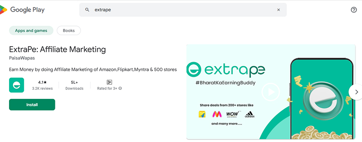 ExtraPe - Affiliate Marketing App